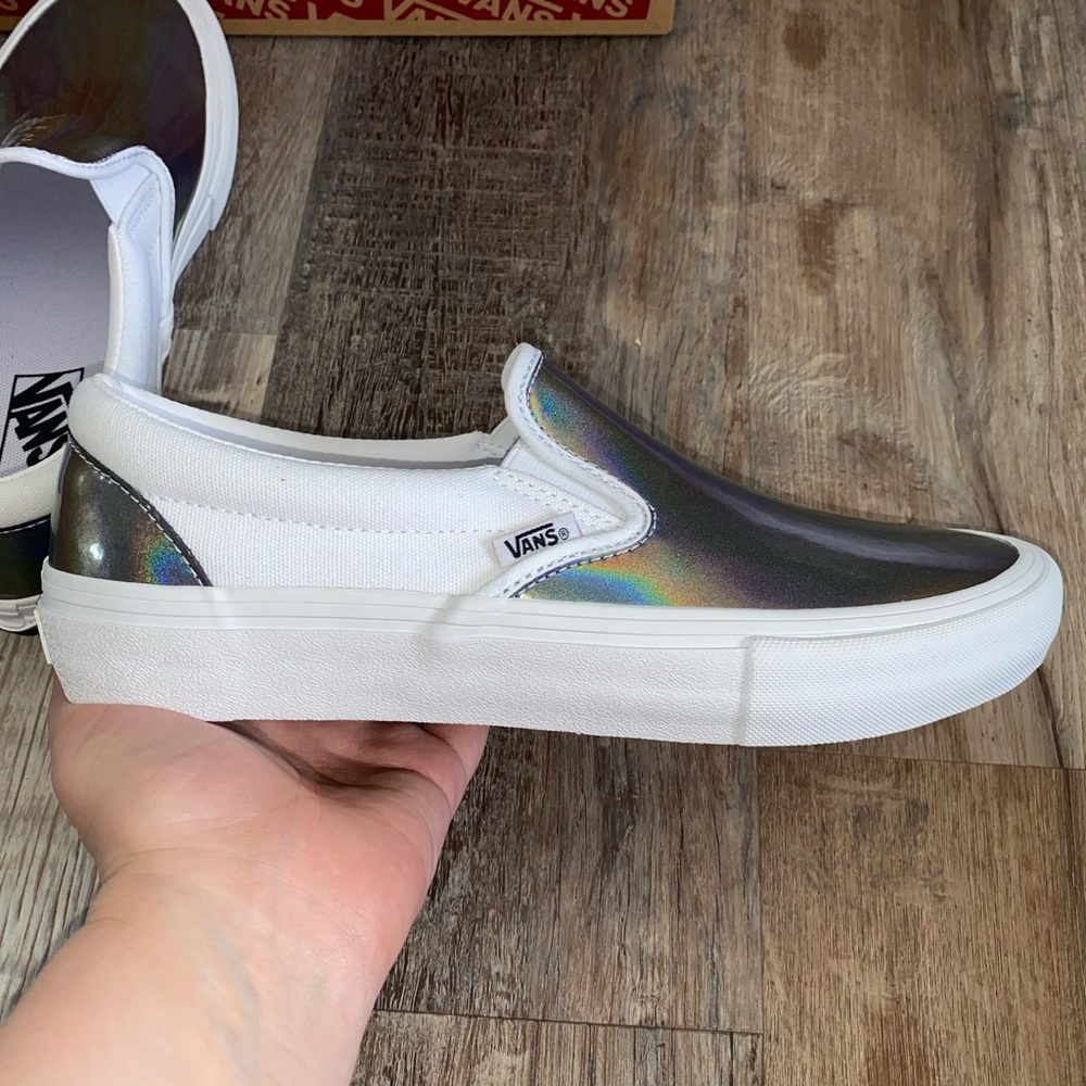 Vans iridescent slip on shoes sneakers - Picture 4 of 5